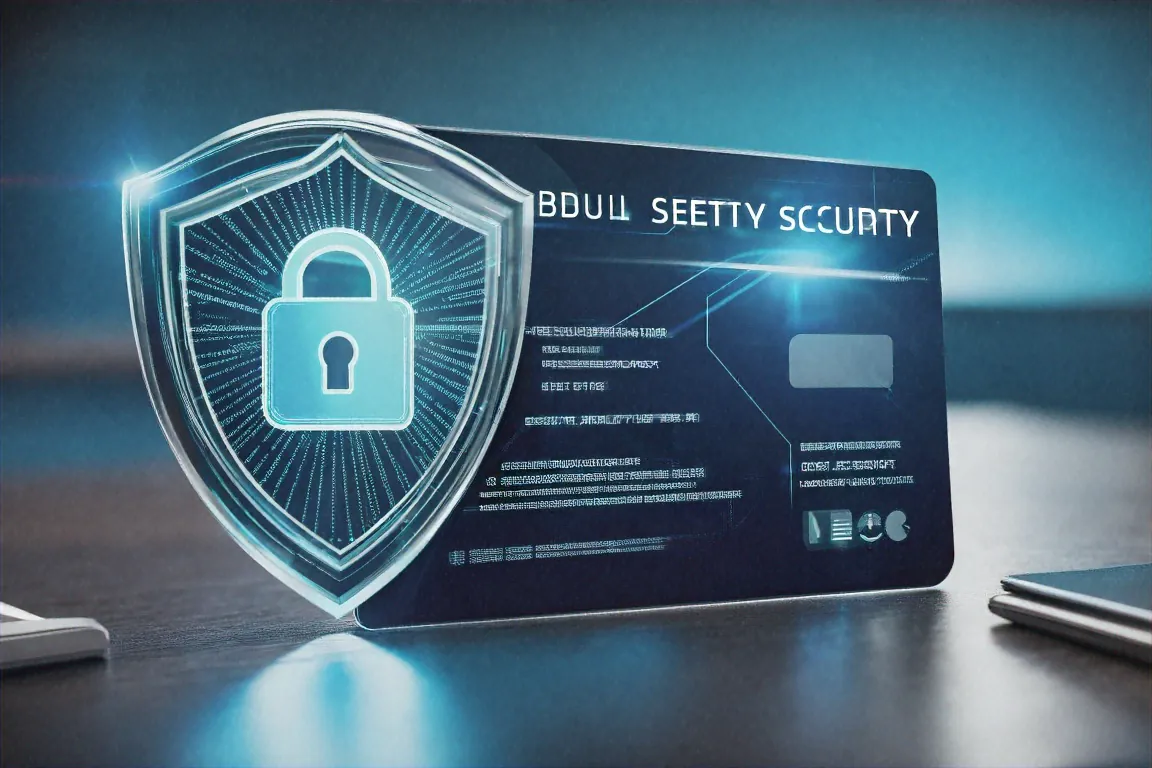 Aadhaar card with data streams leaking into the dark web through cracked shield