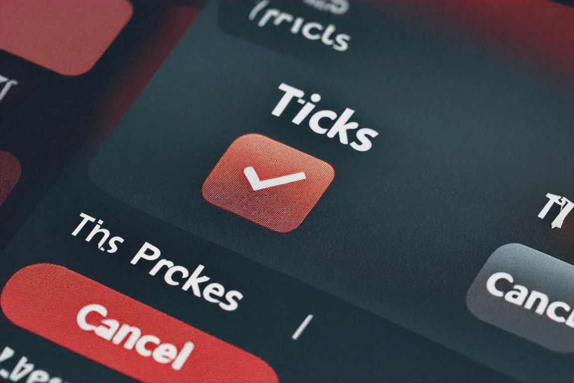 App screen showing dark pattern tricks like pre-checked boxes and confusing buttons