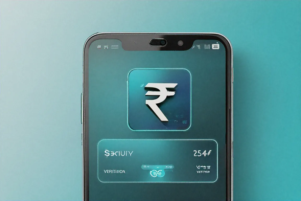 Hands holding phone with UPI app showing suspicious transaction alert